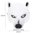 3D white polar bear animal mask made of PU foam for Halloween and Mardi Gras parties - Polar Bear (HN16038B)