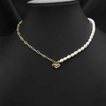 Asymmetric Heart Pendant Necklace (ALGN0276)