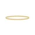 Bracciale minimalista con perline dorate e sfere metalliche dalla finitura lucida - Oro Bracciale singolo da 3mm