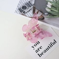 Pink gradient butterfly hair claw clip made of acetic acid plate for women and girls - Grape Purple