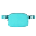 Waterproof nylon sports fanny pack in teal blue with adjustable strap and buckle - 20.5*14*5cm / Aqua Blue