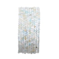 Multi-strand 2mm faceted natural stone beads in mixed white and light blue hues - 2-2.5mm/15 Inch / Faceted Amazonite Stone