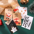 5er-Set festliche Weihnachtskarten mit Umschlägen und süßen Feiertagsmotiven - Klassische Festliche Ikonen-Serie (571#)