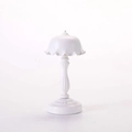 Mini luce notturna retrò bianca con paralume plissettato e protezione per gli occhi LED - Bianco