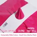 Barbie pink milk cotton flower wrapping paper, 30x30cm inner liner tissue for bouquets - Extracted Milk Cotton - Small / Hot Pink