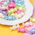 Colorful candy-shaped acrylic beads with pearlescent finish for DIY jewelry crafts - Candy Shape Mixed Colors