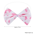 Pink cow print bowtie accessory with elastic band for costumes, 11x7cm animal tail decor - Regular Bowtie / Pink Cow