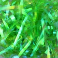 Neon green iridescent shredded paper filler for gift boxes with holographic laser finish - 50g/Pack / 3mm Holographic Green