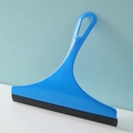 Blue non-slip glass squeegee window cleaner with durable rubber blade and hanging hole - Candy Series / Candy Blue
