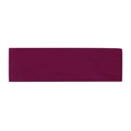 Elastic yoga headband in deep burgundy knit fabric for sports and fitness support - Purplish Red