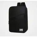 Waterproof 17 inch business laptop backpack in black with reflective strip and USB port - 1326 Style-Black