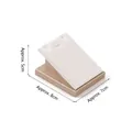 White PU leather necklace display stand with champagne gold base for jewelry presentation - Triangle Pendant Stand (White & Champagne Gold)