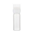 Squeeze bottle with comb applicator for hair dye application and treatment - White
