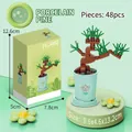Asparagus densiflorus building block set with 48 pieces and decorative plant pot - 8814-09 Asparagus Fern / 48pcs/Boxed