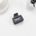 Matte dark grey square hair claw clip with frosted texture and elegant design - 5cm / Dark Gray