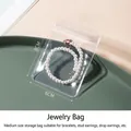 Set mit 20 transparenten Kunststoff-Schmuckbeuteln, 8x6 cm Größe für Perlenarmbänder - Schmuckbeutel 20er-Pack (6x8cm)