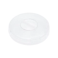 Organizador de cables de cocina circular transparente de plástico PP con acabado mate - Caja Redonda de Almacenamiento de Cables / Transparente