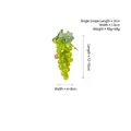 Artificial green grape bunch with 36 berries and measurements for home decor - 36-Grain Crystal Grapes
