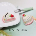 Miniature resin sandwich cake with strawberry topping for DIY phone case decoration - Raw Strawberry Cake