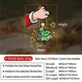 Christmas tree window sticker with size guide for festive gingerbread glass decoration - Christmas Tree / Small (30x40cm)