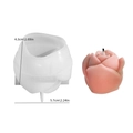 3D Rozen siliconen mal voor DIY kaarsen en kunsthars, 4,3 cm hoogte met afmetingen - No. 2 Roos Bloem