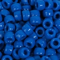 Bulk pack of royal blue pony beads with large holes for DIY crafts and jewelry - Sapphire Blue