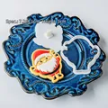 Santa Claus cookie cutter set for Christmas DIY baking 7.2x8.1cm white food grade plastic - Santa Claus F