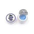 Detailed view of 5g blueberry lash extension glue remover with blue cream texture - Blueberry