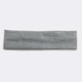 Gray cotton sports sweatband for running and fitness with soft moisture-wicking fabric - Light Grey