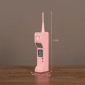 Pink vintage cellular phone resin model ornament, 31cm height for rustic home decor - Retro Brick Cellphone Style Pink