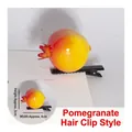 Creative pomegranate fruit hair clip with 3cm height and 4cm width dimensions - Pomegranate