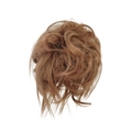 Messy bun hair piece with light brown synthetic fiber for a curly voluminous look - Light Auburn (30#)