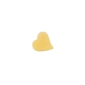 Mini yellow jelly acetate heart hair claw clip with a glossy translucent finish for women - Jelly Yellow 3cm