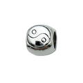 Silver alloy charm bead with Yin Yang pattern for DIY bracelets and jewelry - 1pc Tai Chi Yin Yang