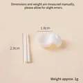 Miniature dollhouse kitchen set with 1.8cm white lidded bowl and 2.9cm chopsticks - Mini Textured Bowl with Lid + White Chopsticks Set