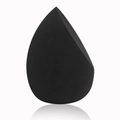 Ergonomic black teardrop makeup sponge with precision slant edge for seamless blending - Teardrop Bevel - Black