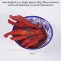 Modelo realista de patas de pollo estofadas en cuenco de porcelana azul 15cm - Patas de Pollo Piel de Tigre