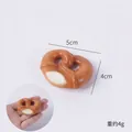 Mini PU slow rebound pretzel model toy for stress relief in a 5cm x 4cm size - Mini Open Heart Pretzel