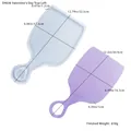 Silicone resin tray molds with handles for DIY coasters in purple and blue colors - D4836-Valentine's Day Tray Mold (Left)