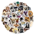 Waterproof vinyl pet dog stickers featuring funny Shiba Inu and Husky costumes for laptop - Realistic Dog-60Pcs