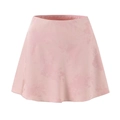Mini-jupe rose en jacquard texture soie avec motifs floraux et coupe trapèze élégante - Rose