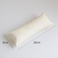 Creamy white faux leather bracelet display pillow cushion in 20cm x 8cm size - Faux Leather / Large (20*8cm) / Off White
