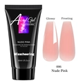Nude pink nail extension gel 60ml for UV LED fast building glossy and matte finish - Nude Pink (60ml)
