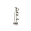 Vintage silver trumpet charm pendant for DIY necklaces and bracelets accessories - 9161-7x22mm Trumpet