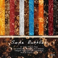6x6 inch Soda Bubbles themed paper pad with 24 sheets for DIY scrapbooking and crafts - 21010b 24 Sheets