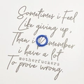Close-up of a blue 2cm round metal spring gate ring connector on a white flat background - Sapphire Blue