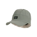 Breathable foldable brim sun visor in grey-green with sport patch for ponytail - Army Green