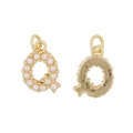 Elegant gold-tone letter Q pendant featuring white pearl inlay for women's necklaces - Letter Q