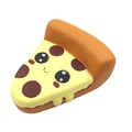 Cartoon pizza slice squishy toy with pepperoni toppings and slow rebound texture - Pizza