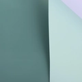 Matte Morandi green and mint snowflake cellophane paper for Christmas gift wrapping - Grey Green + Cyan Green